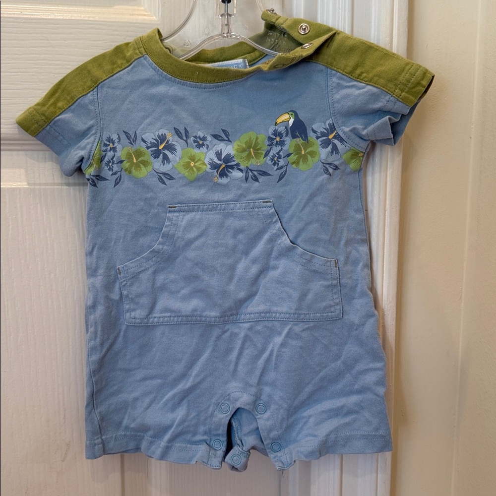 Janie and Jack Blue and Green Baby Outfit